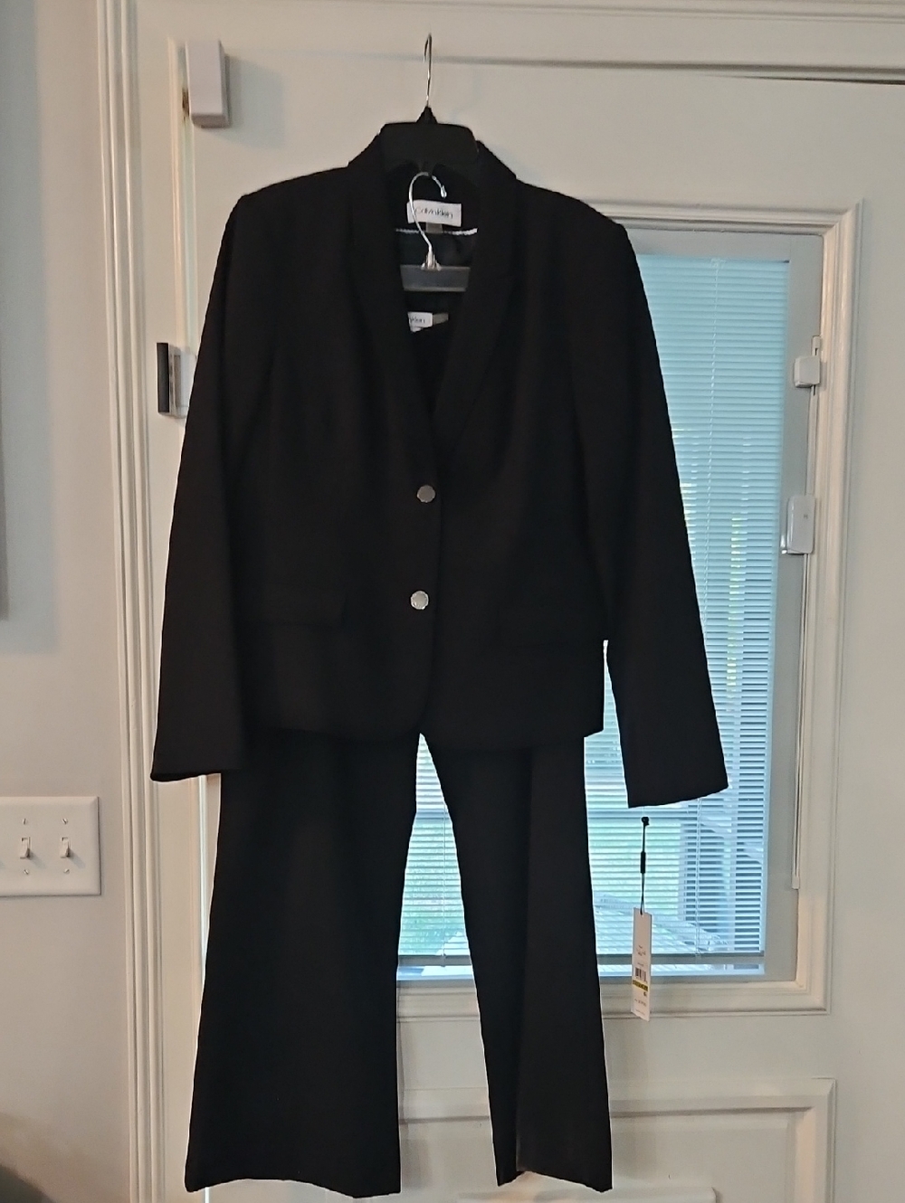 Calvin Klein Navy Women's Blazer and Pants Set